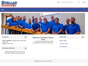 Self-service portal stellar industries