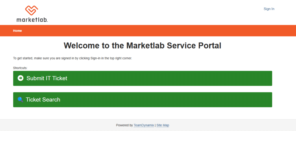 MarketLab Portal