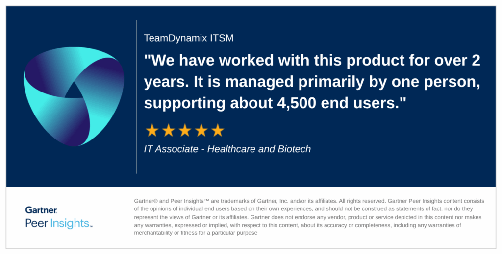 servicenow alternative gartner ITSM